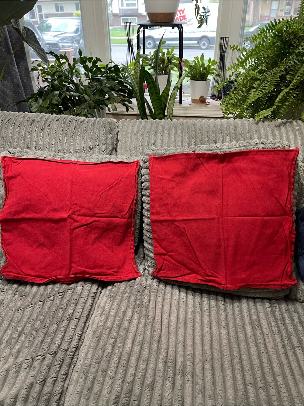 IKEA Red Decorative Throw Pillow Covers